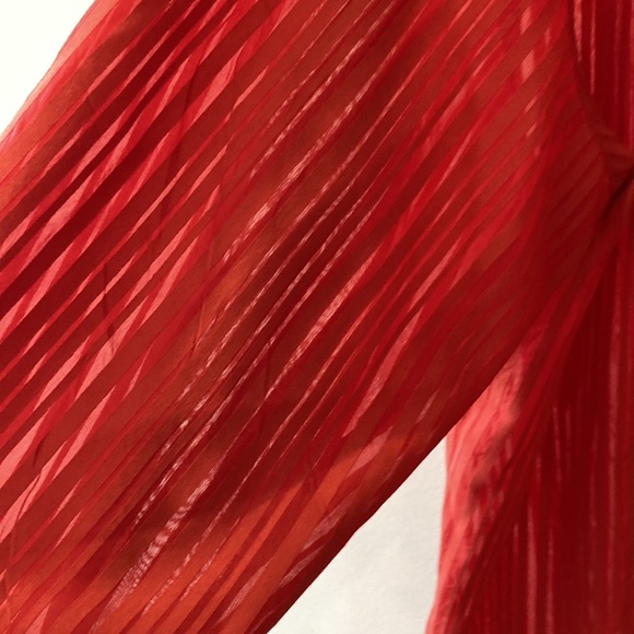 Additions by Chico’s red lightweight cotton blend button down top blouse XL - Picture 4 of 8